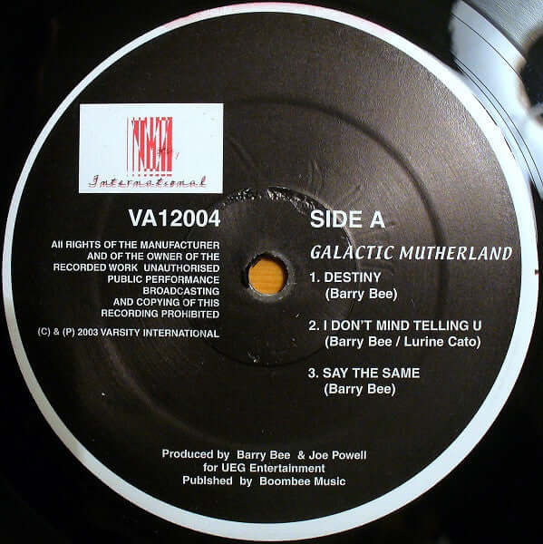 Galactic Mutherland / Tiffany Persons - Destiny / Best Of Me Vinyl