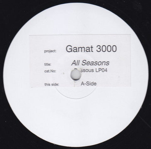 Gamat 3000 - All Seasons Vinyl - Vinyl Record