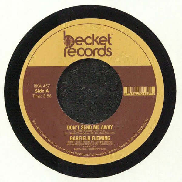 Garfield Fleming - Don't Send Me Away Vinyl