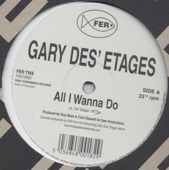 Gary Des'Etages - All I Wanna Do / Dance With Me Vinyl