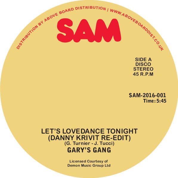 Gary's Gang - Let's Lovedance Tonight - Danny Krivit Re - edit Vinyl