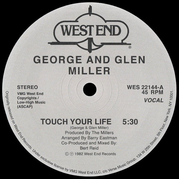 George And Glen Miller - Touch Your Life Vinyl