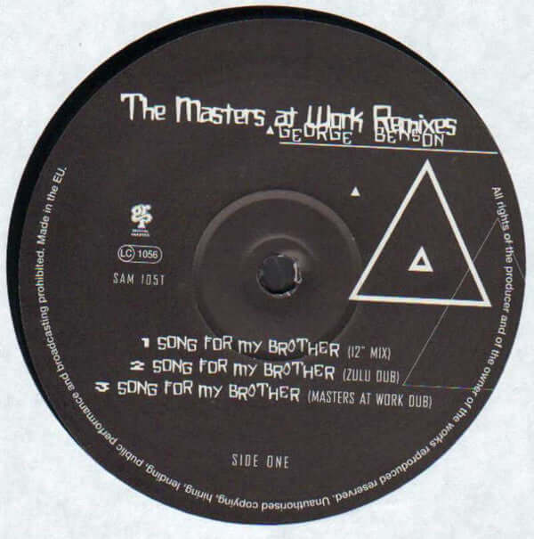 George Benson - Song For My Brother / Baby I'm In Love... (The Masters At Work Remixes) Vinyl