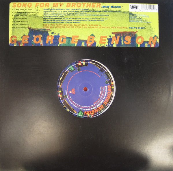 George Benson - Song For My Brother (MAW Mixes) Vinyl