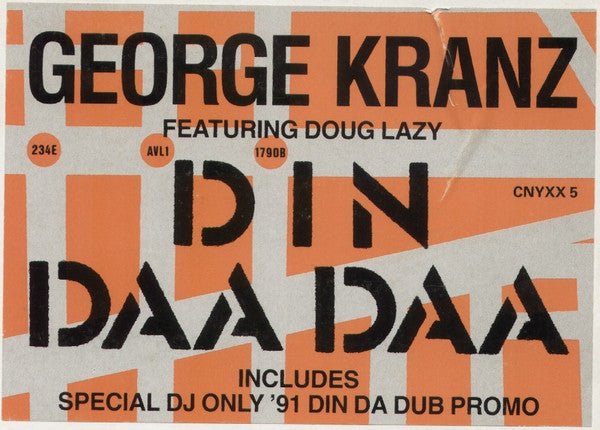 George Kranz - Din Daa Daa Vinyl