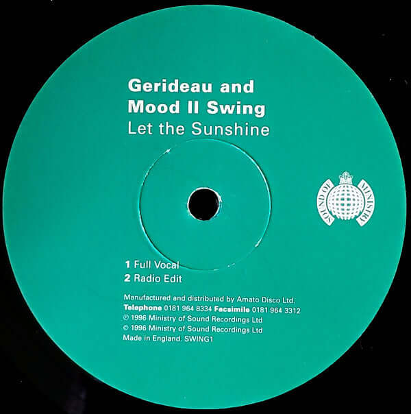 Gerideau And Mood II Swing - Let The Sunshine Vinyl