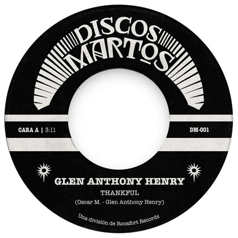 Glen Anthony Henry - Thankful / Fade Away Vinyl - Vinyl Record