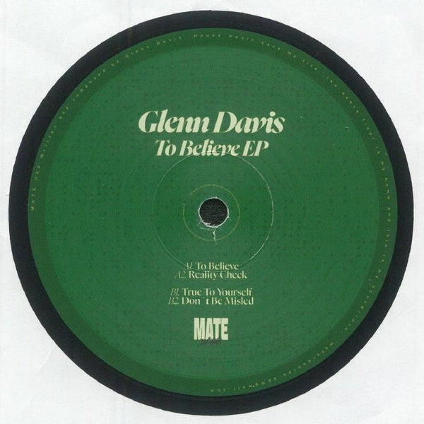 Glenn Davis - To Believe EP Vinyl