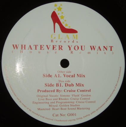 Golden Child - Whatever You Want (House Remix) Vinyl