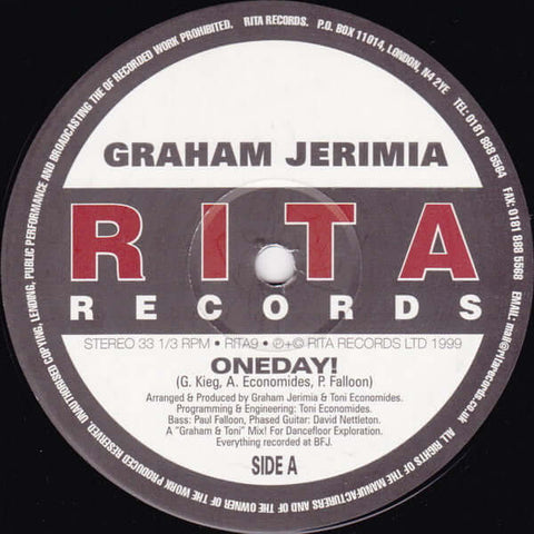 Graham Jerimia - One Day Vinyl - Vinyl Record