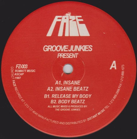 Groove Junkies - Insane Vinyl - Vinyl Record