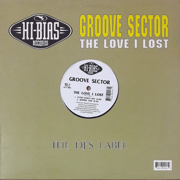 Groove Sector - The Love I Lost Vinyl