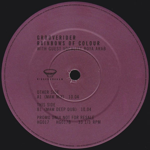 Grooverider With Guest Vocalist Roya Arab - Rainbows Of Colour (Remixes By Masters At Work) Vinyl - Vinyl Record