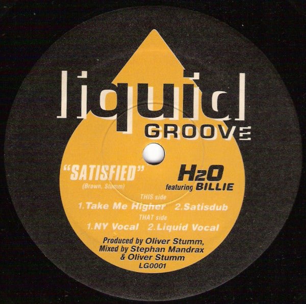 H2O Featuring Billie - Satisfied Vinyl