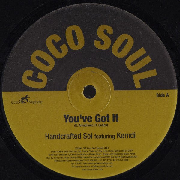 Handcrafted Sol Featuring Kemdi* - You've Got It Vinyl
