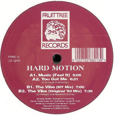 Hard Motion - Music (Feel It) Vinyl - Vinyl Record