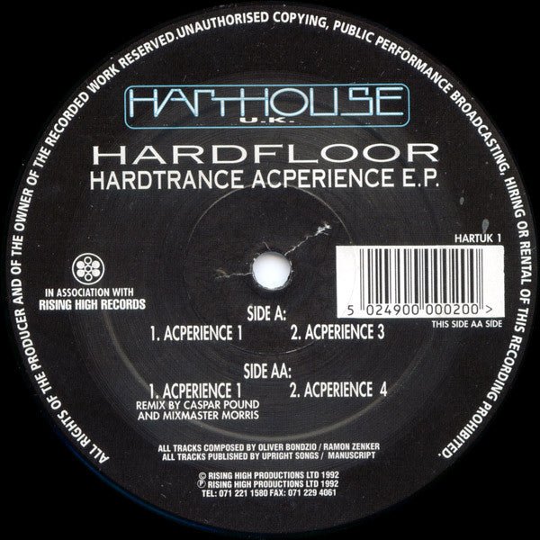 Hardfloor - Hardtrance Acperience E.P. Vinyl