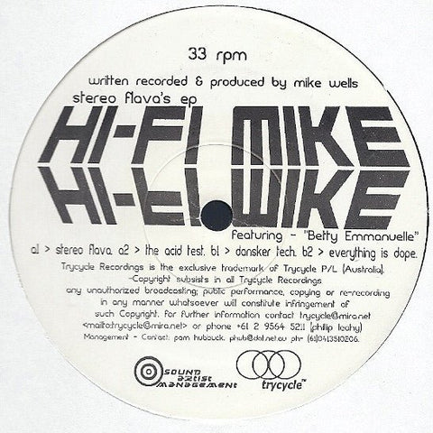 Hi - Fi Mike Featuring Betty Emmanuelle - Stereo Flava's EP Vinyl - Vinyl Record