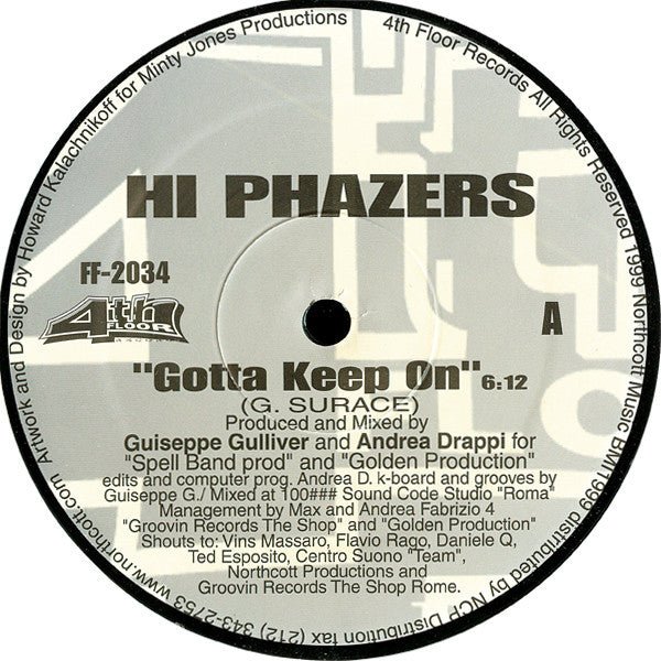 Hi Phazers - Gotta Keep On Vinyl