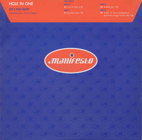 Hole In One - Life's Too Short Vinyl - Vinyl Record