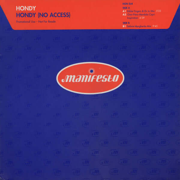 Hondy - Hondy (No Access) Vinyl