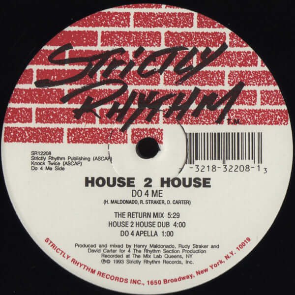 House 2 House - Do 4 Me / I Really Do Vinyl