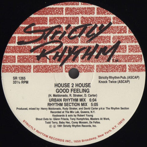 House 2 House - Good Feeling / Everybody Get Up Vinyl - Vinyl Record