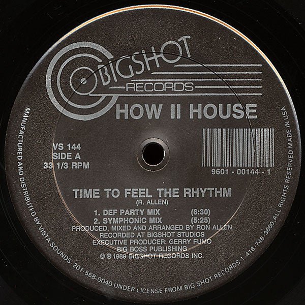 How II House - Time To Feel The Rhythm Vinyl
