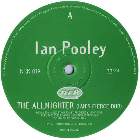 Ian Pooley - The Allnighter EP Vinyl - Vinyl Record
