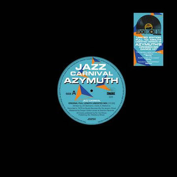 Azymuth - Jazz Carnival - Artists Azymuth Style Jazz-Funk Release Date 26 Apr 2024 Cat No. JD25X Format 12