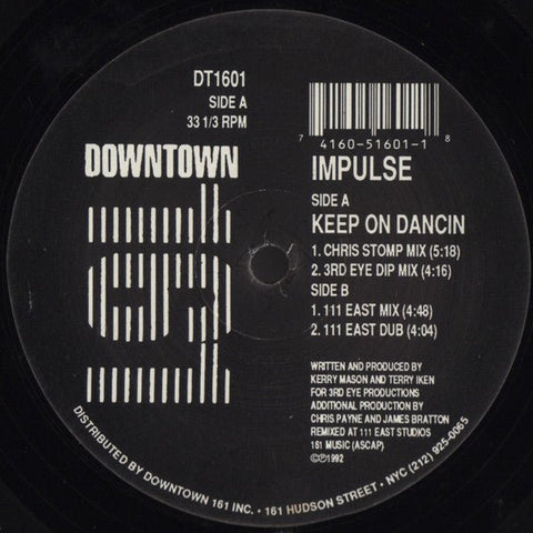 Impulse - Keep On Dancin Vinyl - Vinyl Record