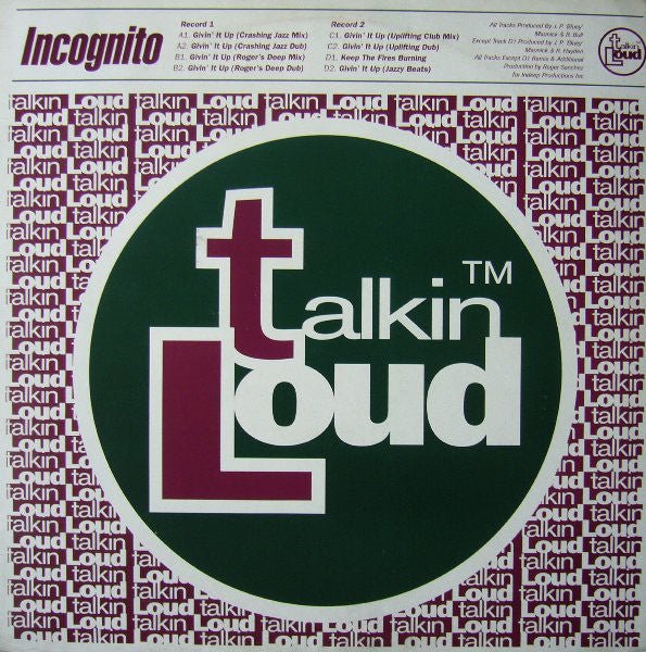 Incognito - Givin' It Up Vinyl