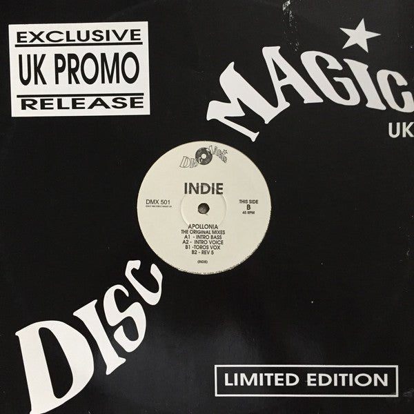Indie - Apollonia - The Original Mixes Vinyl