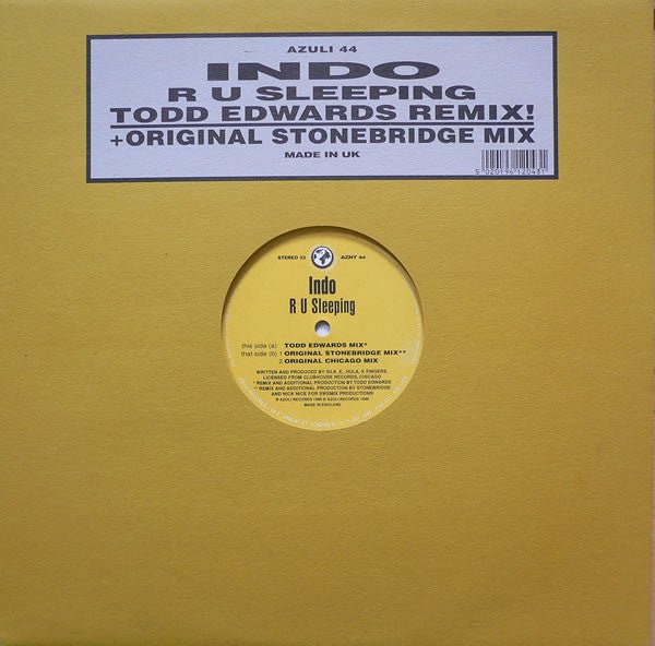 Indo - R U Sleeping Vinyl