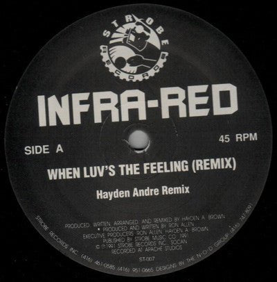 Infra - Red - When Luv's The Feeling (Remix) Vinyl - Vinyl Record