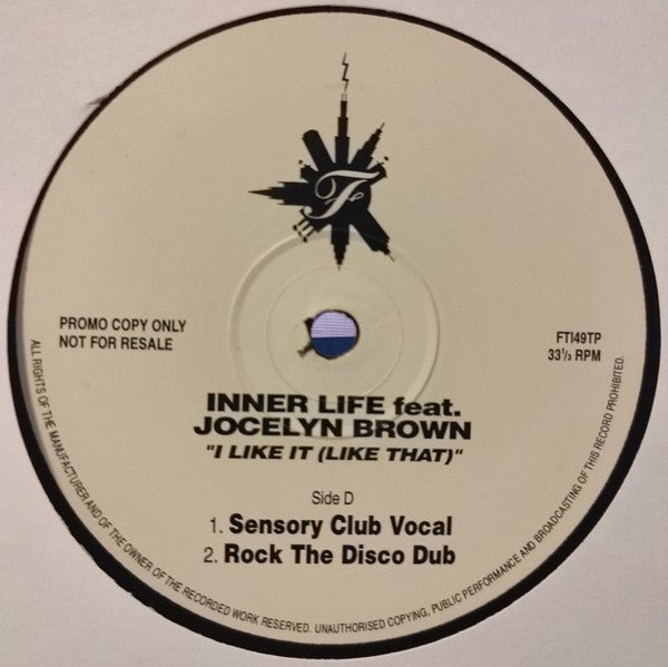 Inner Life Feat. Jocelyn Brown - I Like It (Like That) (Remixes) Vinyl