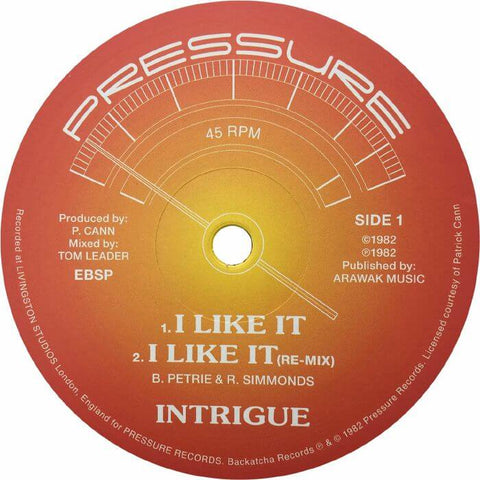 Intrigue - I Like It Vinyl - Vinyl Record