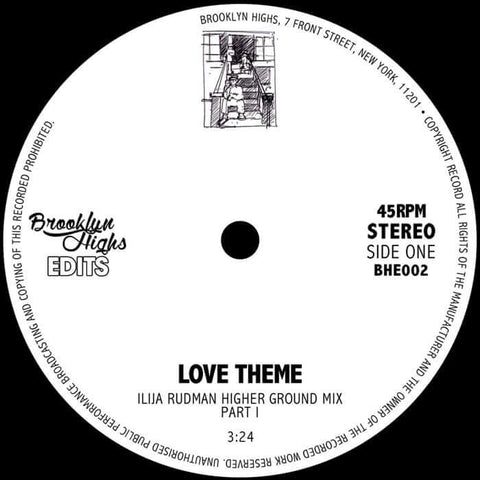 ISAAC - Love Theme - Ilija Rudman - Higher Ground Mixes Vinyl - Vinyl Record