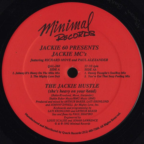Jackie 60 Presents Jackie MC's Featuring Richard Move And Paul Alexander - The Jackie Hustle (She's Heavy On Your Head) Vinyl - Vinyl Record