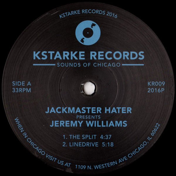 Jackmaster Hater Presents Jeremy Williams - The Split Vinyl