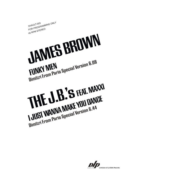 James Brown And The J.B.'s - Special Versions By Dimitri From Paris Vinyl
