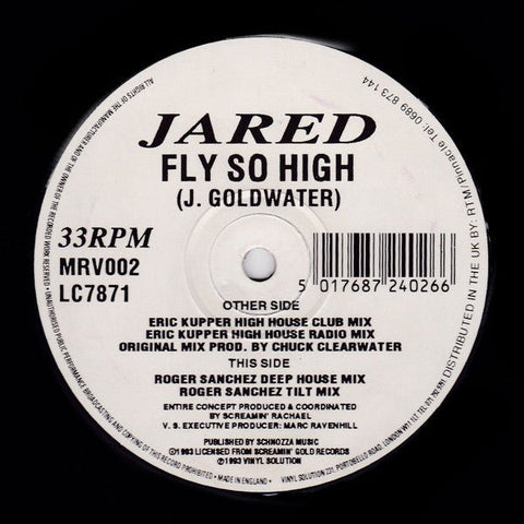 Jared - Fly So High Vinyl - Vinyl Record