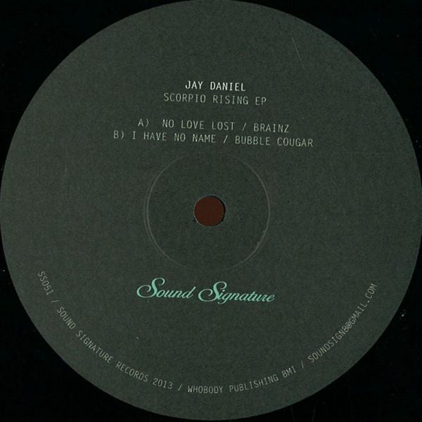 Jay Daniel - Scorpio Rising EP Vinyl