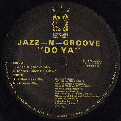 Jazz - N - Groove - Do Ya Vinyl - Vinyl Record