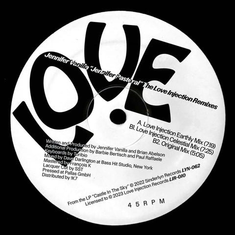 Jennifer Vanilla - Jennifer Pastoral (Love Injection Remixes) Vinyl - Vinyl Record