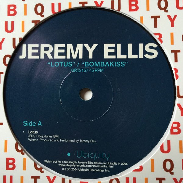 Jeremy Ellis - Lotus / Bombakiss Vinyl