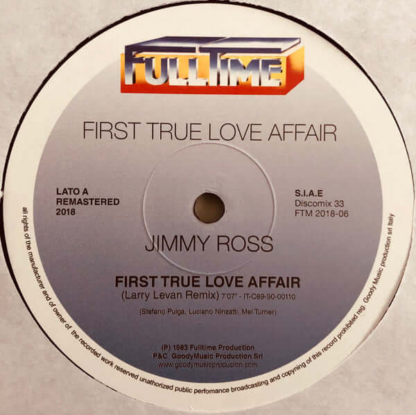 Jimmy Ross - First True Love Affair Vinyl