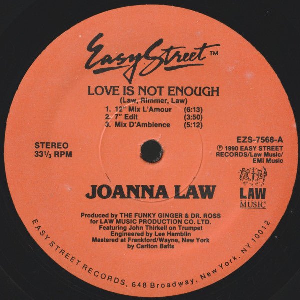 Joanna Law - Love Is Not Enough Vinyl