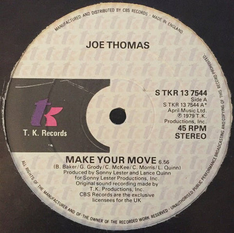 Joe Thomas - Make Your Move Vinyl - Vinyl Record