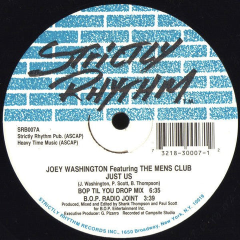 Joey Washington Featuring The Mens Club - Just Us Vinyl - Vinyl Record